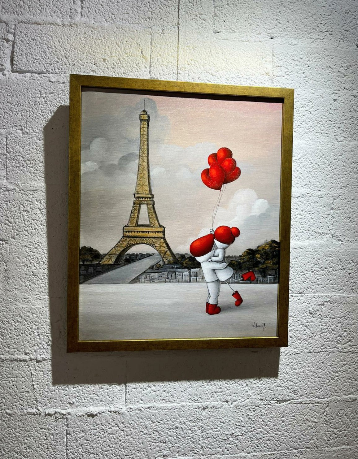 Cuadro Torre Eiffel Pintado a Mano