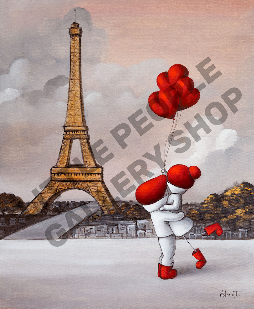 Cuadro Torre Eiffel Pintado a Mano